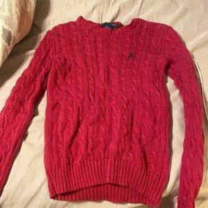 Pink Ralph Lauren polo sweater